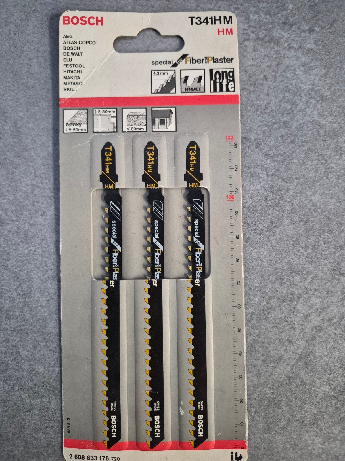 Bosch T341HM Decoupeerzaagbladen voor Fiber Plaster, Ophalen of Verzenden, Nieuw, Decoupeerzaag, Bosch