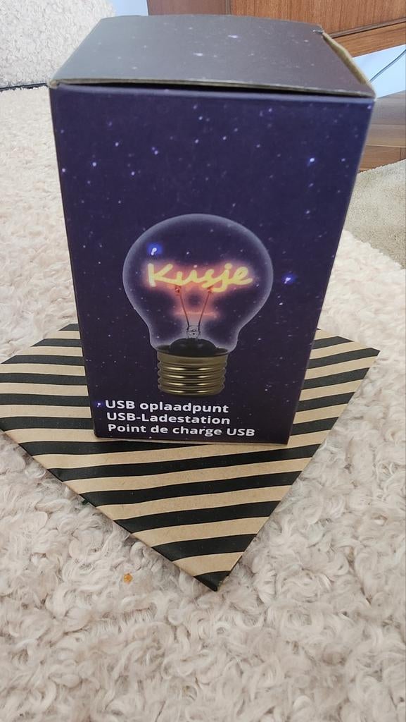 Led lamp Xenos met oranje tekst: KUSJE, Ophalen of Verzenden, Minder dan 50 cm