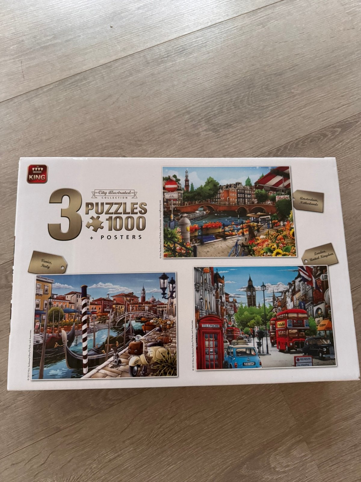 Puzzels van verschillende steden, Ophalen, 500 t/m 1500 stukjes, Zo goed als nieuw