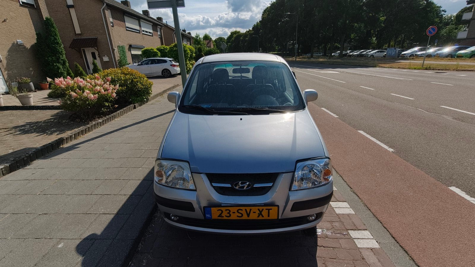 Hyundai Atos 1.1 AUT 2006 Grijs, Auto's, Hyundai, 31 €/maand, 4 cilinders, Origineel Nederlands, 400 kg