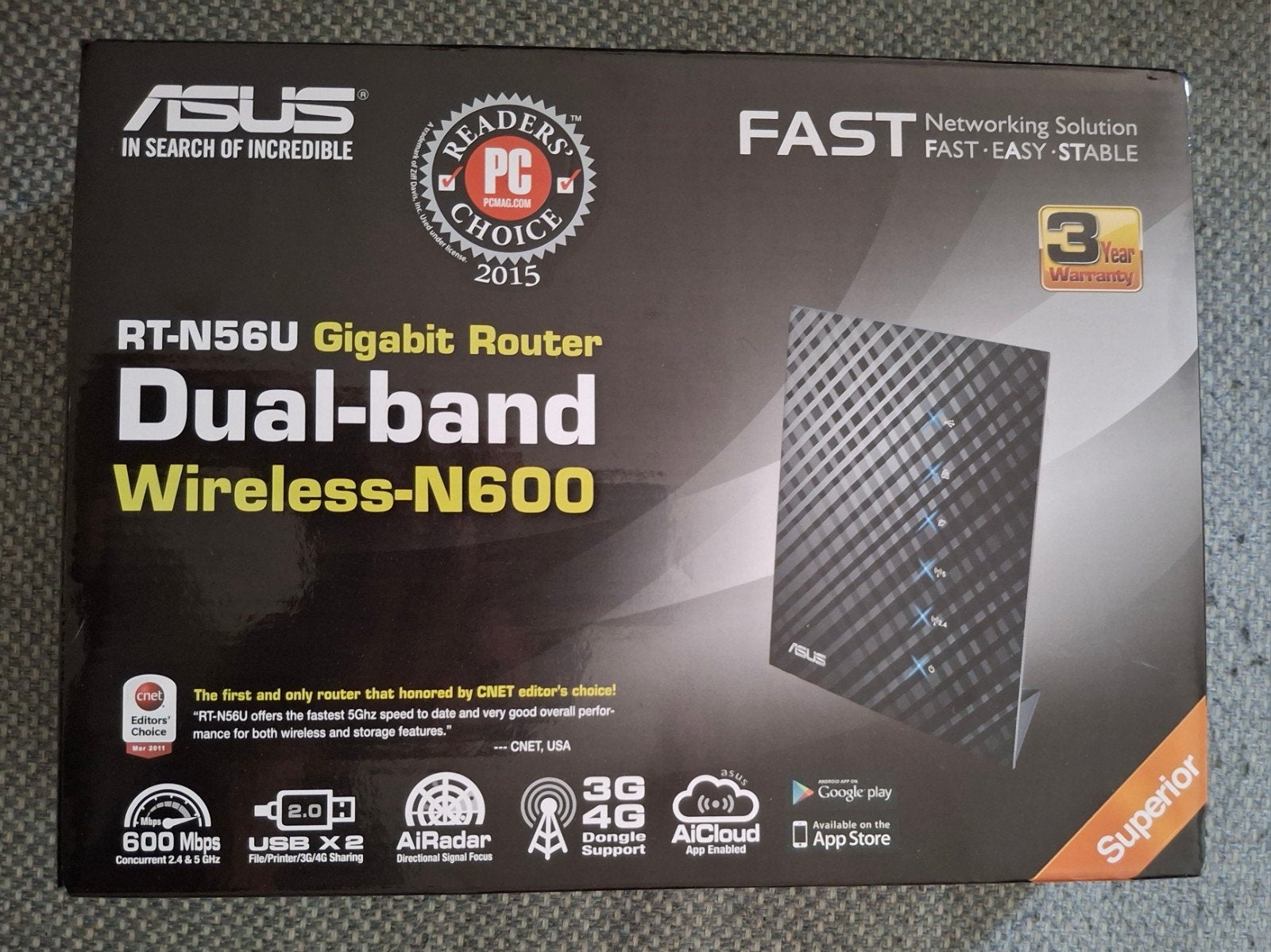 ASUS RT-N56U Router, Computers en Software, Ophalen of Verzenden, Zo goed als nieuw, Router, ASUS