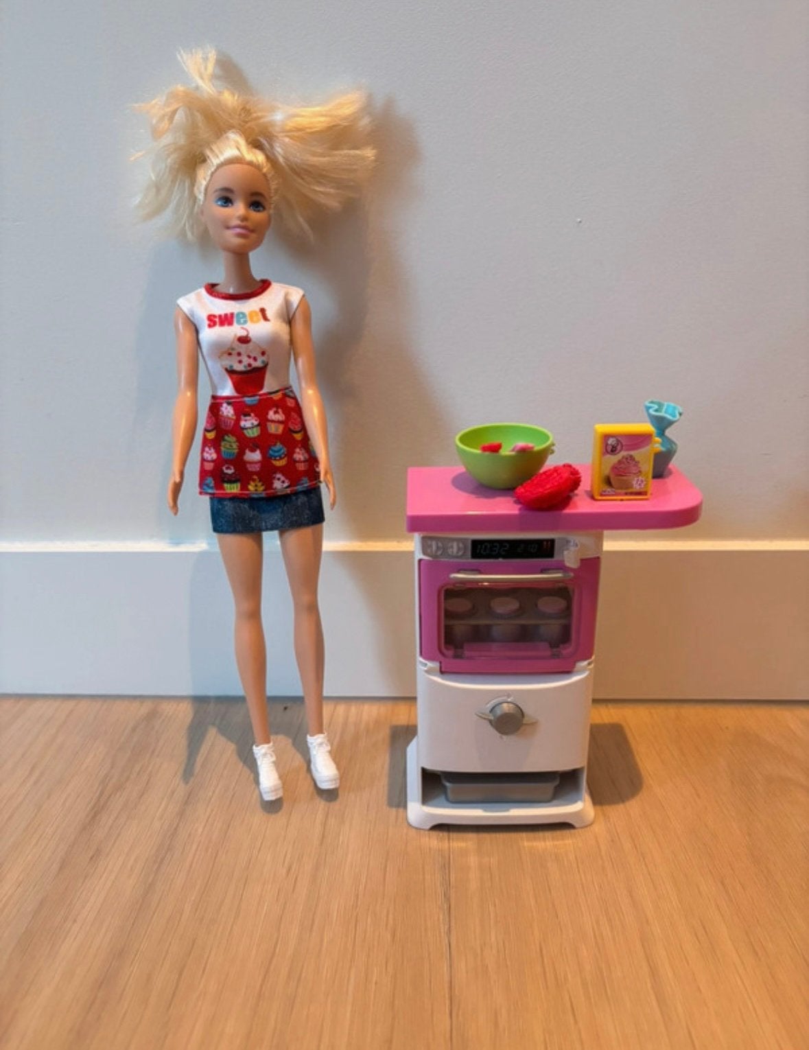 Barbie Cupcake speelset, Ophalen of Verzenden, Zo goed als nieuw, Barbie