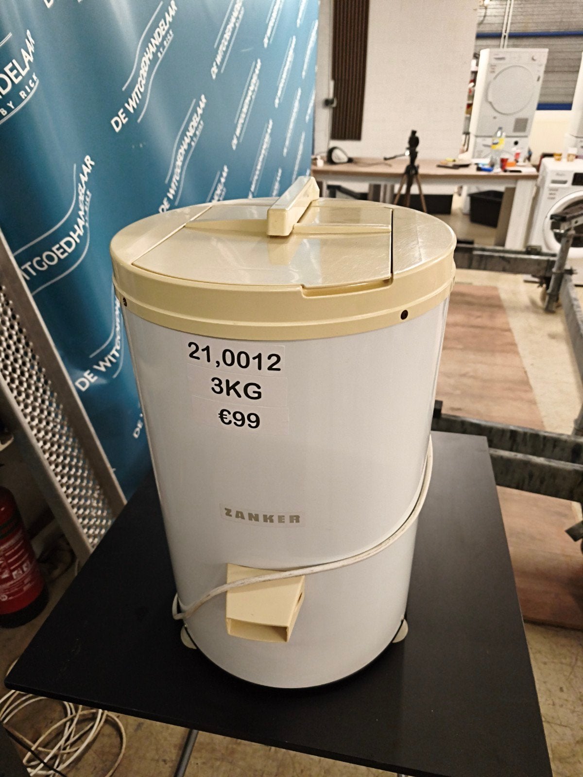 Zanker ZV 10/S centrifuge - 3KG - 2800 toeren, Minder dan 85 cm, Minder dan 4 kg, Bovenlader, Ophalen of Verzenden