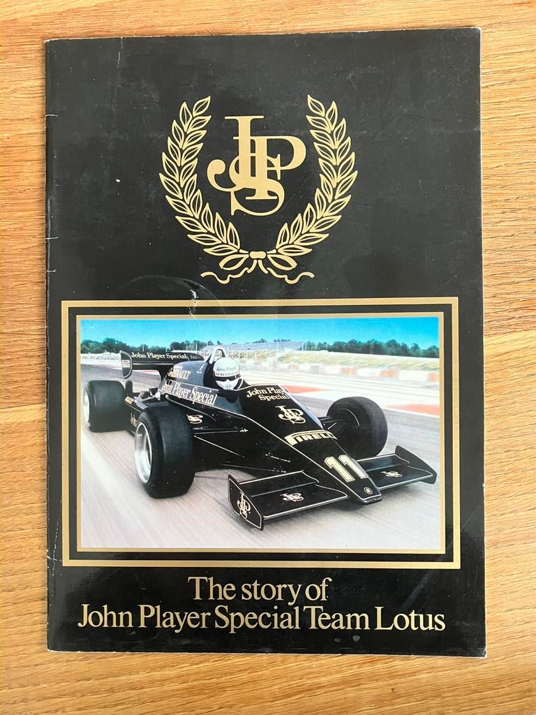 story of John Player Special Team Lotus f1 vintage boekje, Ophalen of Verzenden, Gebruikt, Formule 1
