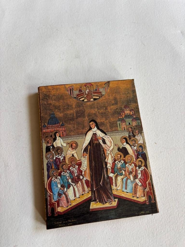 Religieus Paneel met Heilige Theresia van Lisieux, Ophalen of Verzenden