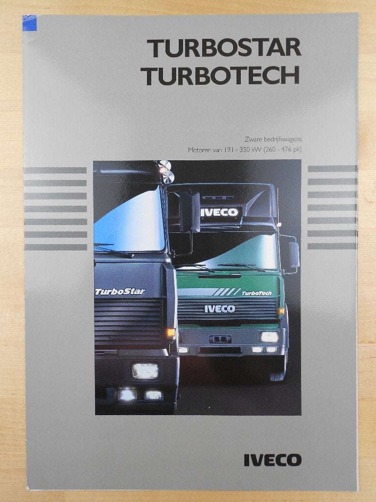 Iveco TurboStar & TurboTech Brochure 1990, Iveco, Ophalen of Verzenden, Zo goed als nieuw, Overige merken