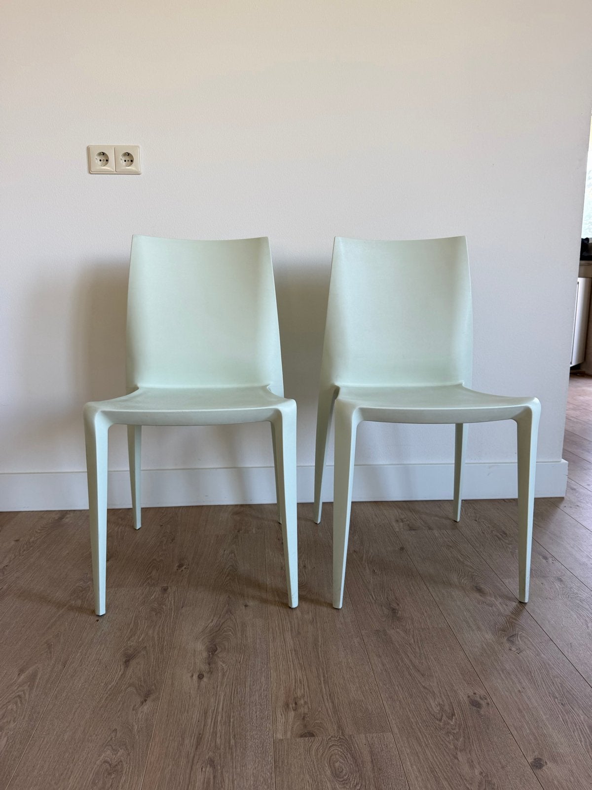 Set van 2 Mario Bellini Heller stoelen - 1998 Space Age, Ophalen, Kunststof, Gebruikt, Twee