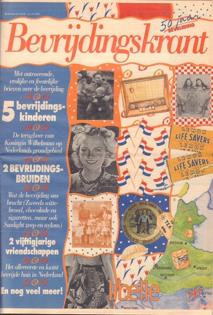 Bevrijdingskrant 50 Jaar bevrijding-Libelle no.18 1995, Ophalen of Verzenden, Tweede Wereldoorlog, Zo goed als nieuw