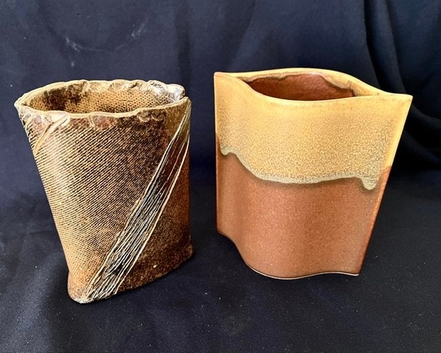 Twee design vaasjes, Ophalen of Verzenden