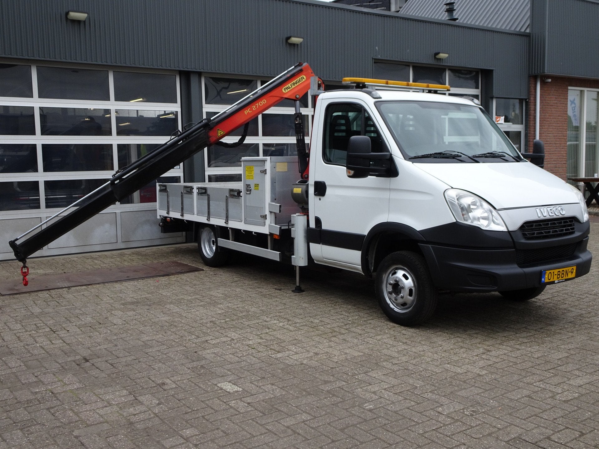 Iveco Daily 50C14G 136pk Cng / Benzine PTO Kraan Palfinger P, Automaat, Euro 5, Gebruikt, 3560 kg