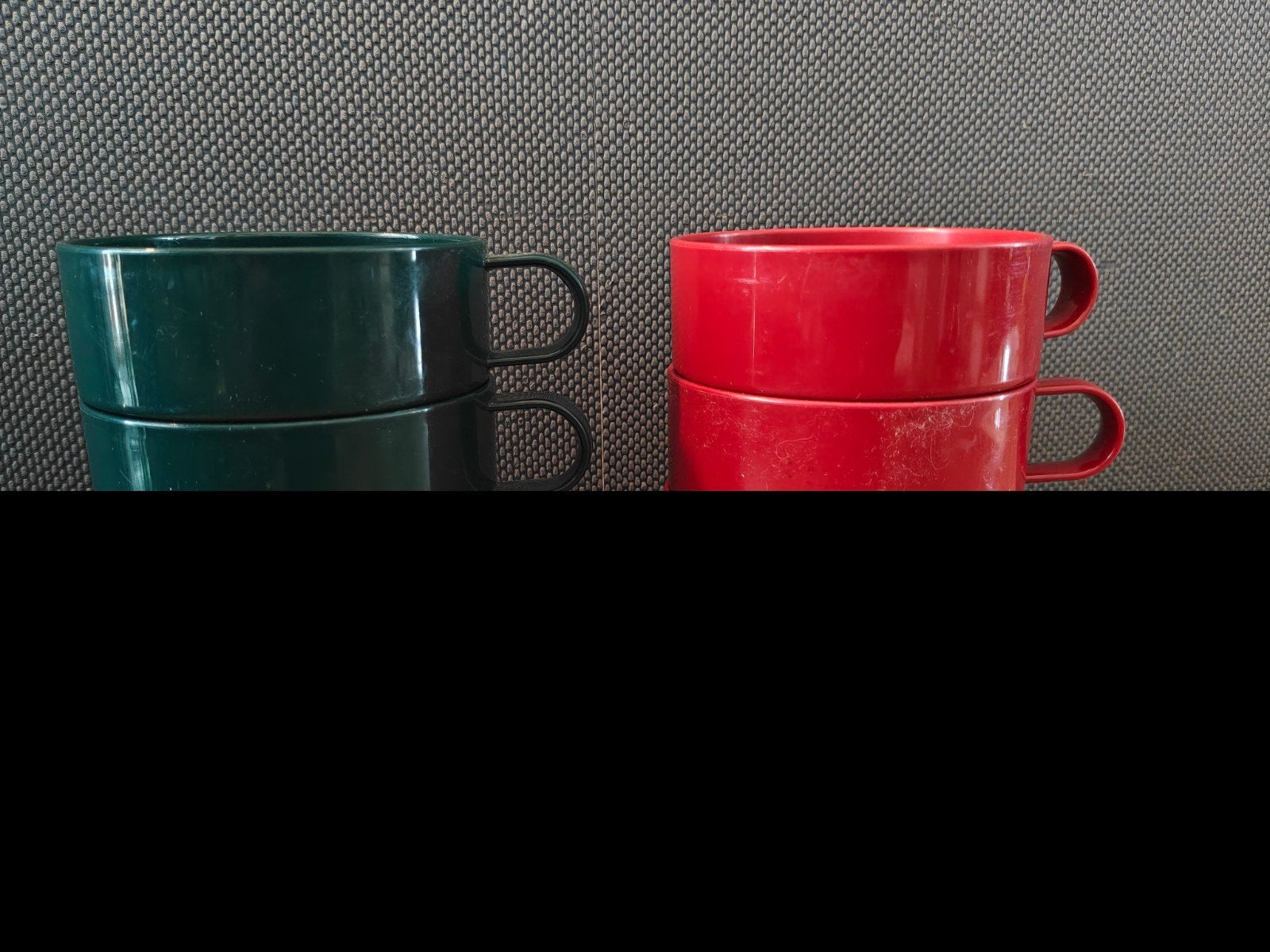 Vintage Mepal soepkommen 421 - Rood en Groen, Caravans en Kamperen, Ophalen of Verzenden, Gebruikt