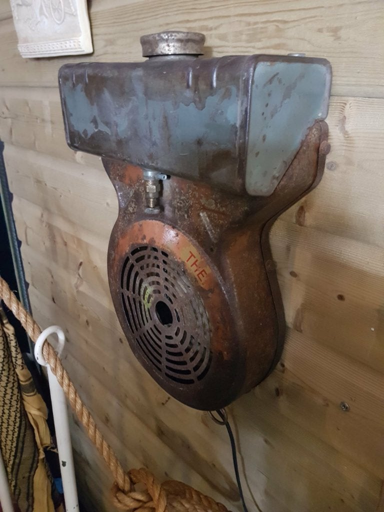 Unieke industriële Bernard Moteurs W110 Wandlamp., Gebruikt, ., Overige materialen, .