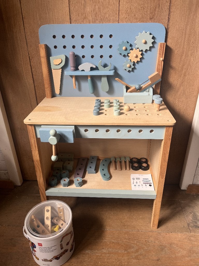 Little Dutch Werkbank + extra onderdelen, Kinderen en Baby's, Ophalen, Gebruikt, Bouwen