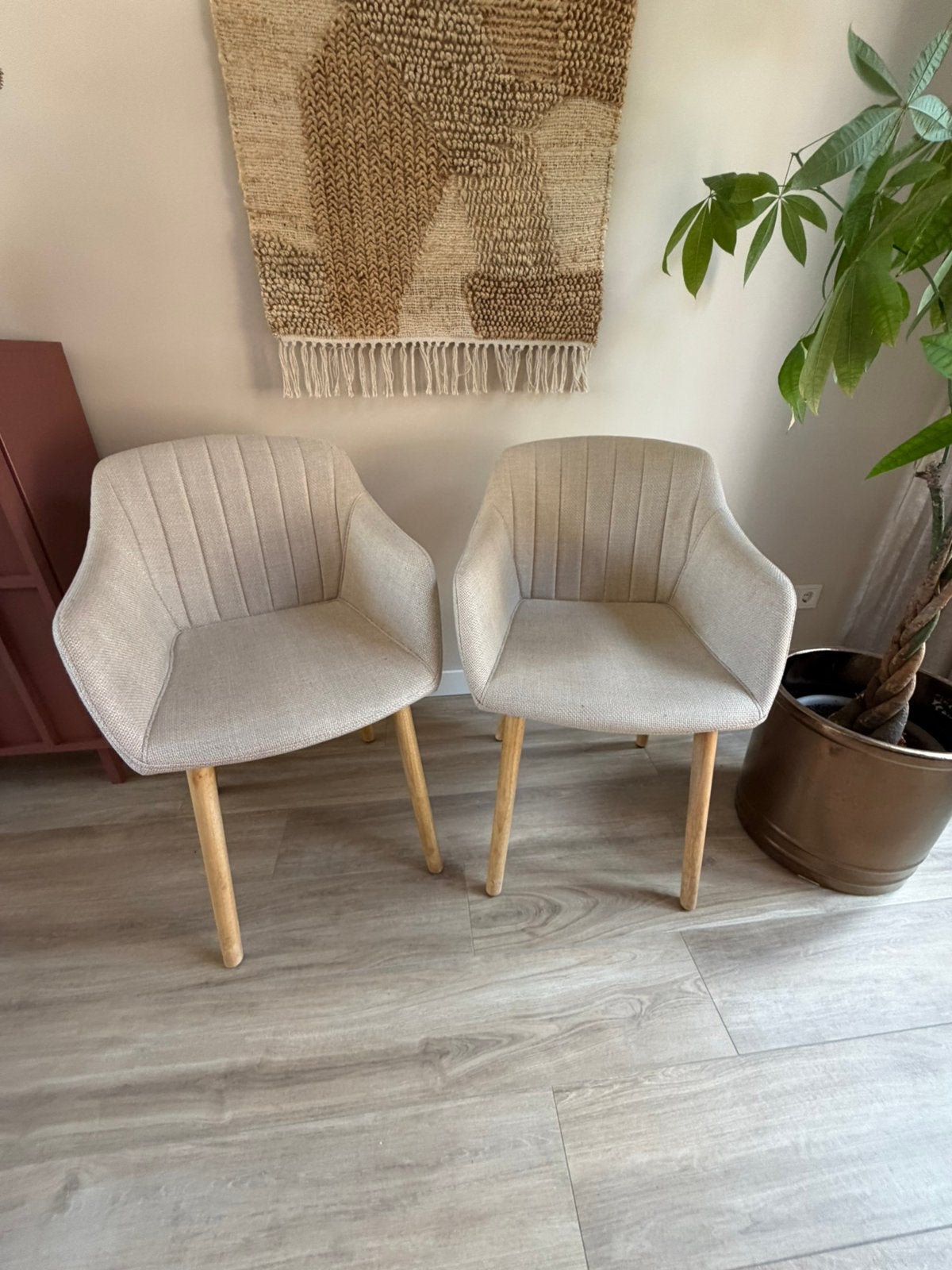 Eetkamerstoel Jysk, Ophalen, Overige materialen, Gebruikt, Twee