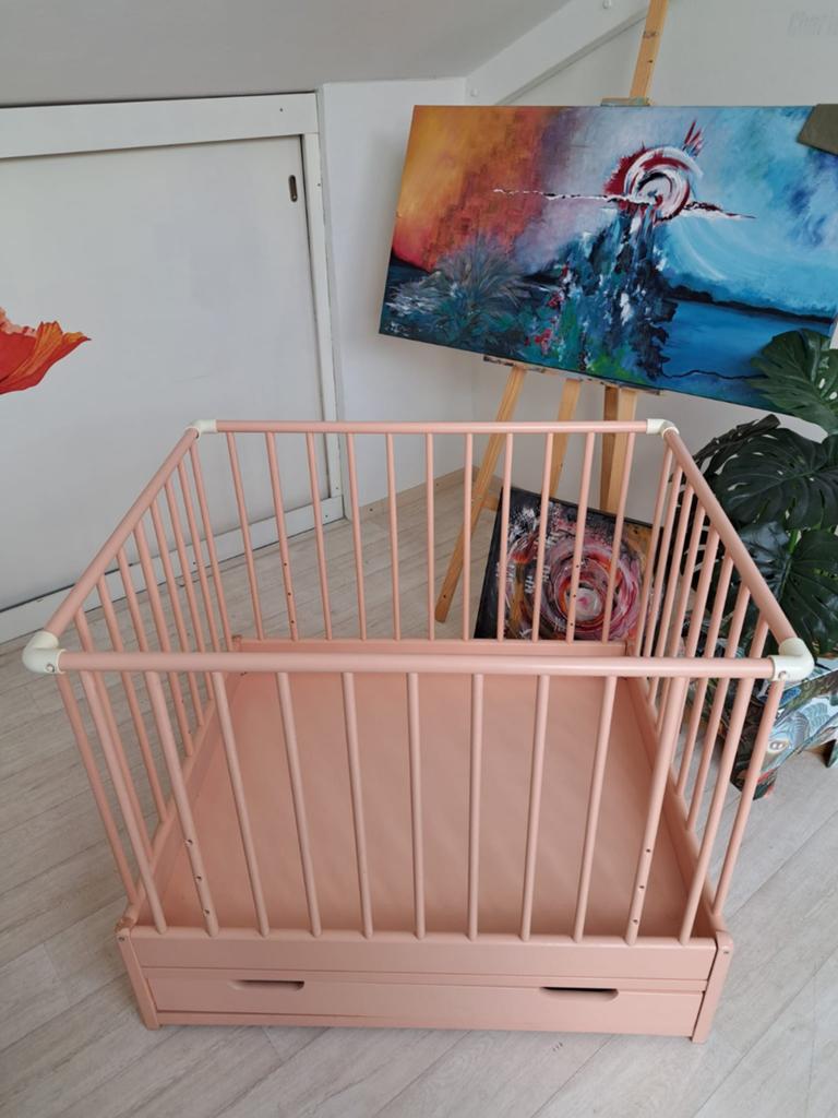 Zalmroze box met lade - opknapper, Ophalen, Gebruikt, Rechthoekig, Lade