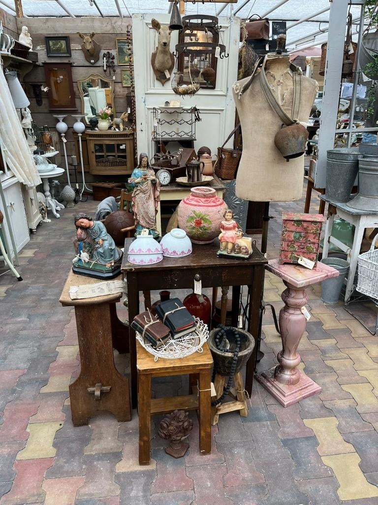 Roze pilaar,plantentafel vintage,brocant, Ophalen, X, X, X