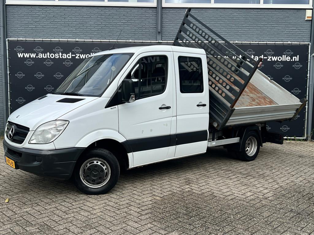 Mercedes-Benz Sprinter 510 2.2 CDI 366 DC kipper Openlaadbak, Auto's, Bestelauto's, Euro 5, Zwart, 7 stoelen, Wit
