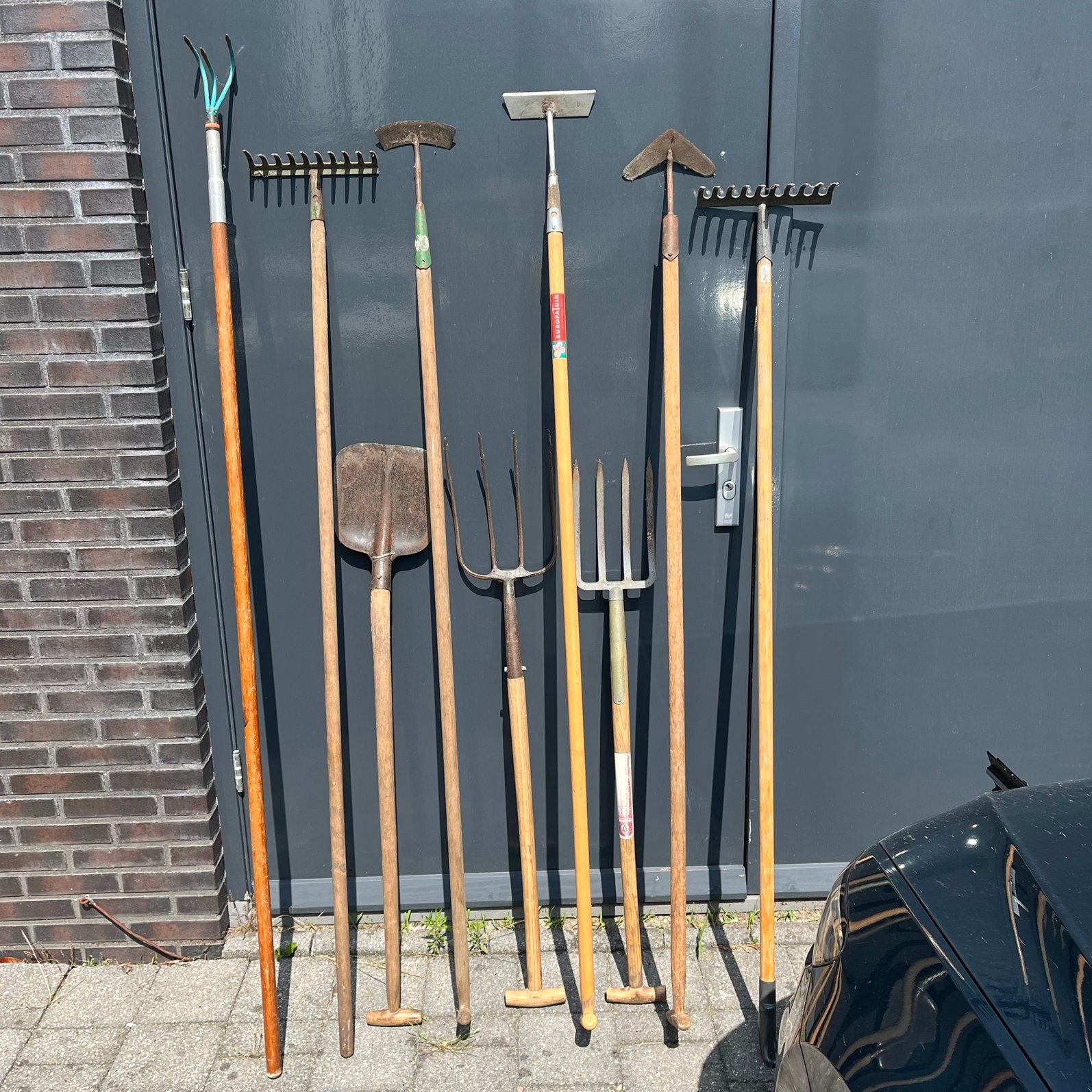 Tuingereedschap (harken en schoffels), Tuin en Terras, Ophalen, Gebruikt