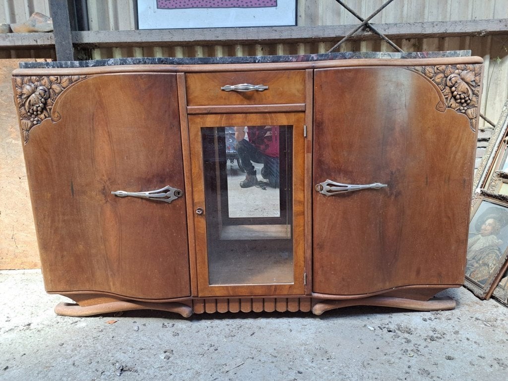 Amsterdamse school Art Deco dressoir te koop, Huis en Inrichting, Kasten | Dressoirs, Ophalen, Gebruikt, Overige materialen, Met deur(en)