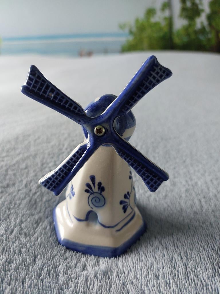 Blauw Molentje met Draaiende Wieken, Ophalen of Verzenden, Gebruikt