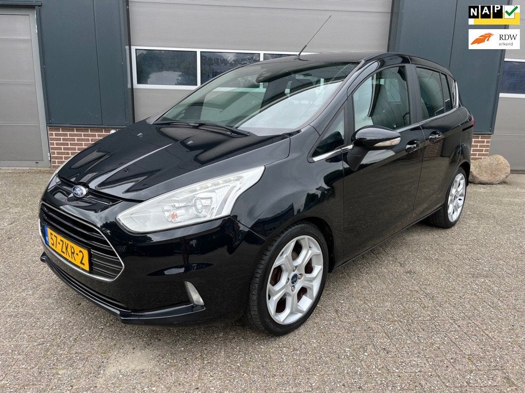 Ford B-Max 1.6 TI-VCT Titanium-LED-Automaat-NAP!, Auto's, Gebruikt, 4 cilinders, B-Max, Leder en Stof