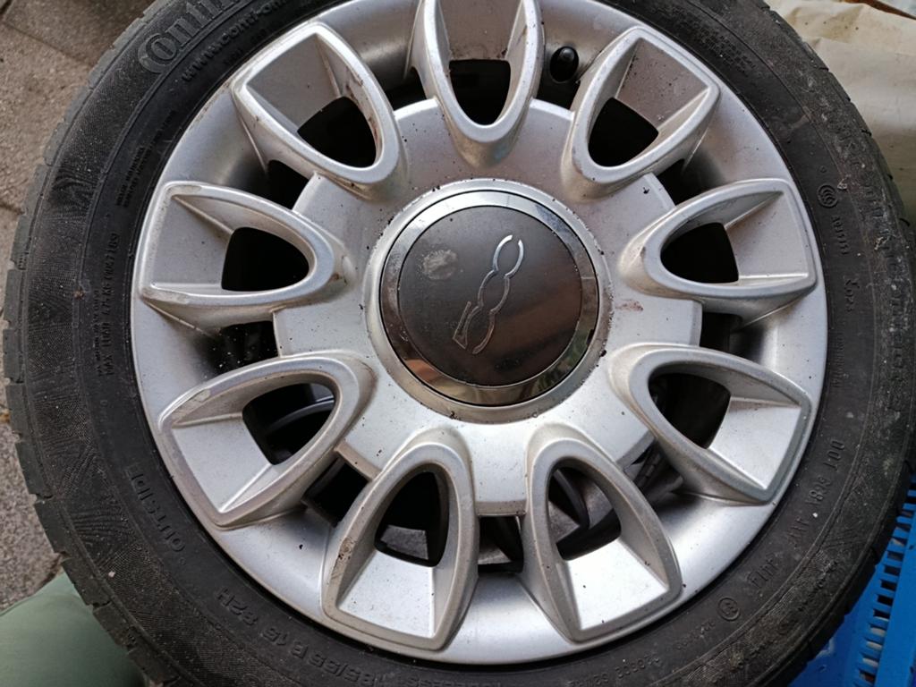 Fiat 500 banden met velgen, Ophalen of Verzenden, Zomerbanden