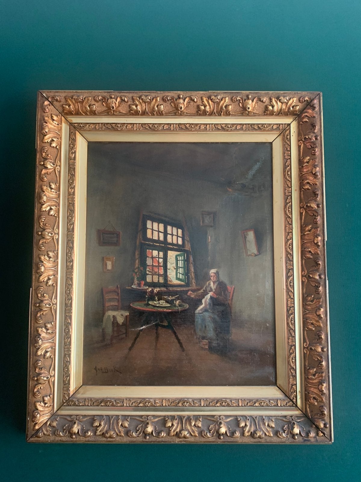 Zeldzaam schilderij Anthony Beek (1882-1954), Antiek en Kunst, Ophalen