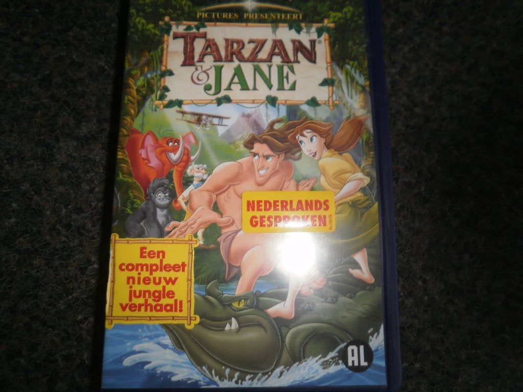TARZAN & JANE! Mooie Disney Tekenfilm Op VIDEO!, Tekenfilm, Verzenden, Alle leeftijden, Zo goed als nieuw