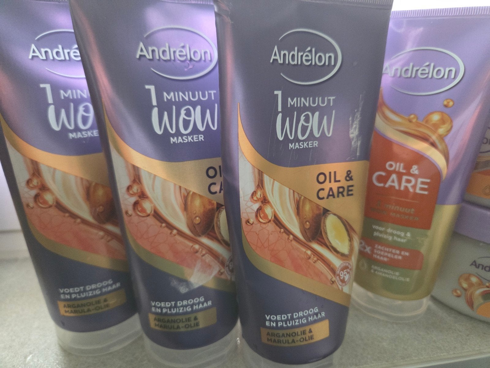 Andrélon Oil & Care Haarmaskers - 8x 1 Minuut Wow + 2x Crème, Ophalen