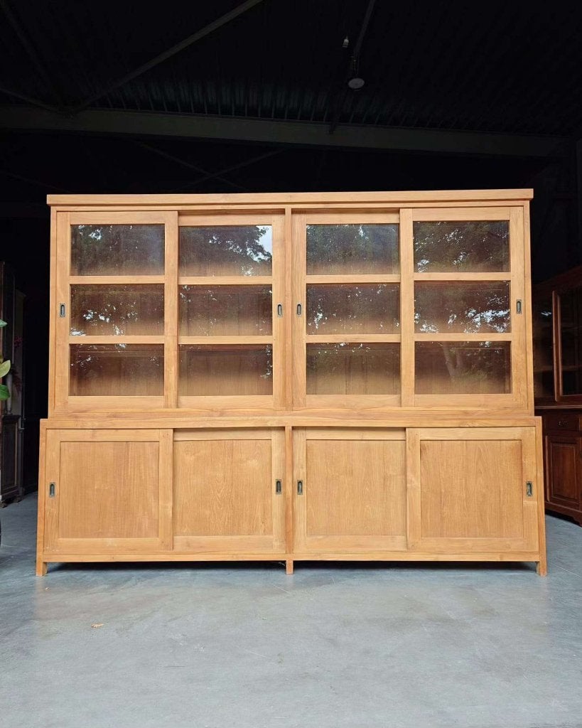 Grote / Brede Schoolkast XXL - 300cm breed buffetkast #9301, Gebruikt, Met deur(en), -, 200 cm of meer