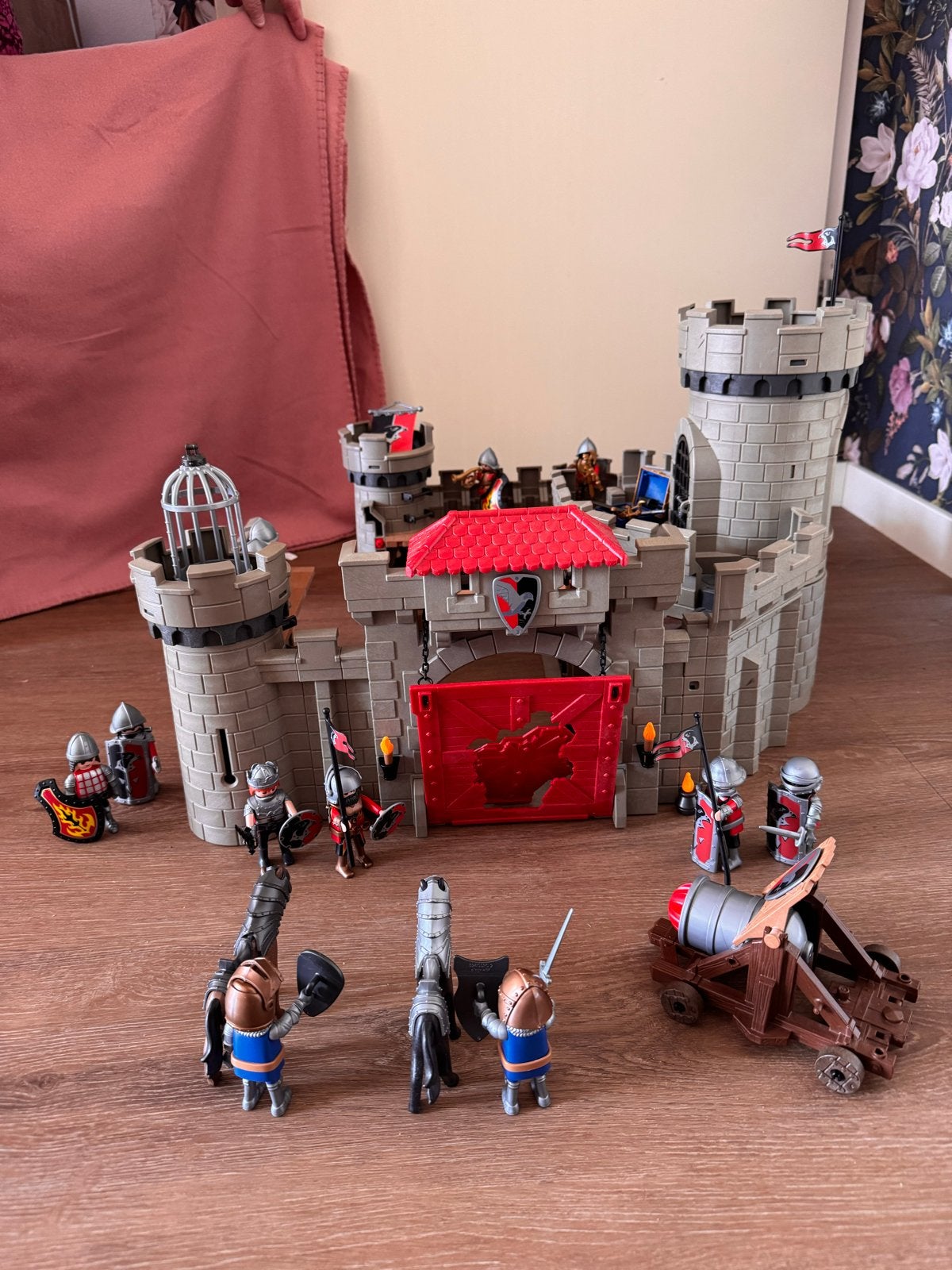Playmobil Kasteel met ridders en katapulten - Niet compleet, Ophalen, Gebruikt