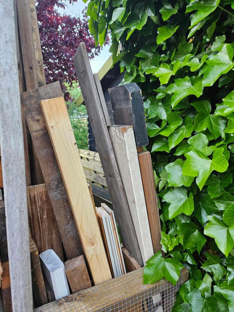 Gratis hout, planken en balken, Ophalen