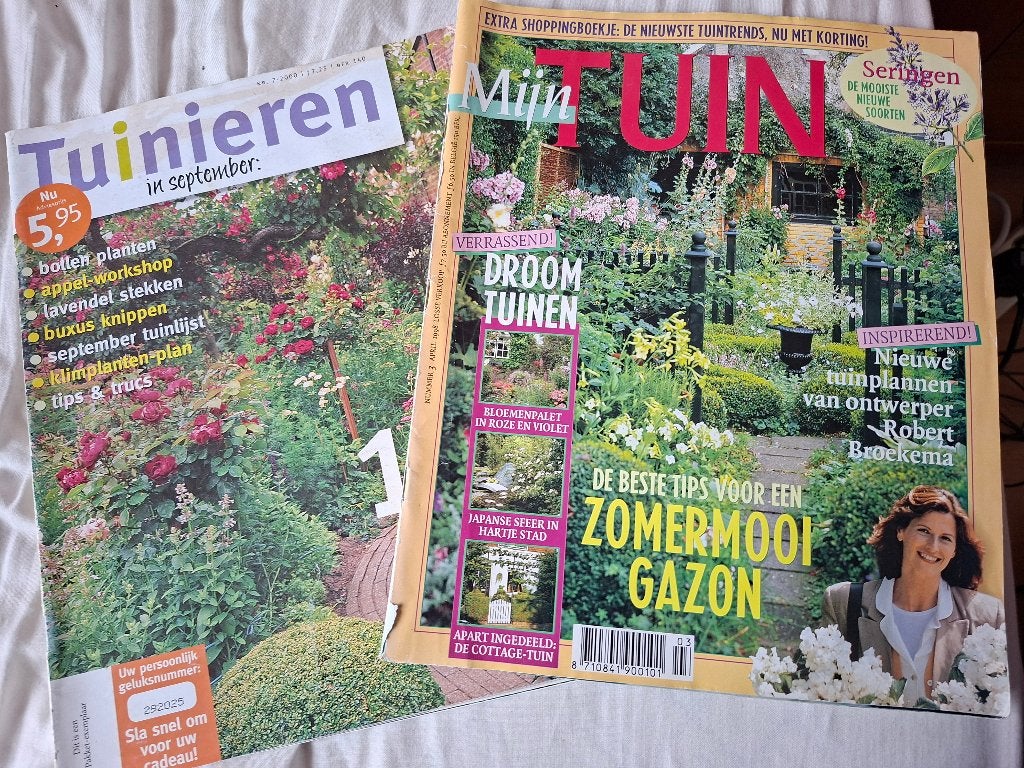 Tuinieren 7 2000 en Mijn tuin 3 1998, Boeken, Tijdschriften en Kranten, Ophalen of Verzenden, Overige typen