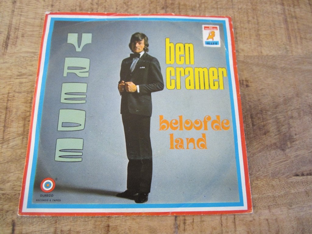 Single Ben Cramer - Vrede en Beloofde land, Ophalen of Verzenden, Zo goed als nieuw, 7 inch, Nederlandstalig