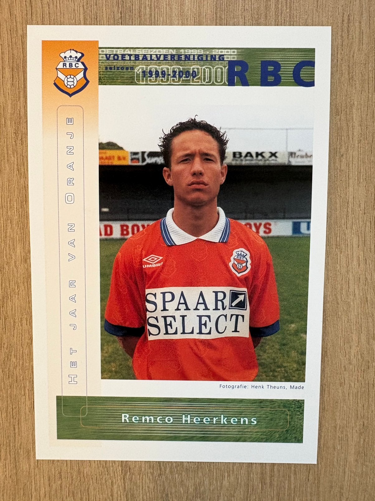 Fotokaart Remco Heerkens (RBC Roosendaal)., Ophalen of Verzenden, Nieuw, Spelerskaart