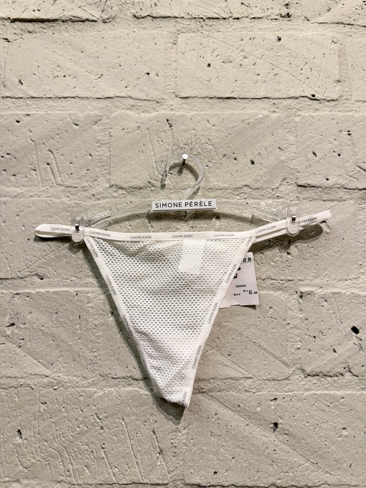 Calvin Klein string 40/ L NIEUW!! Nu €5, Ophalen of Verzenden, Wit, String