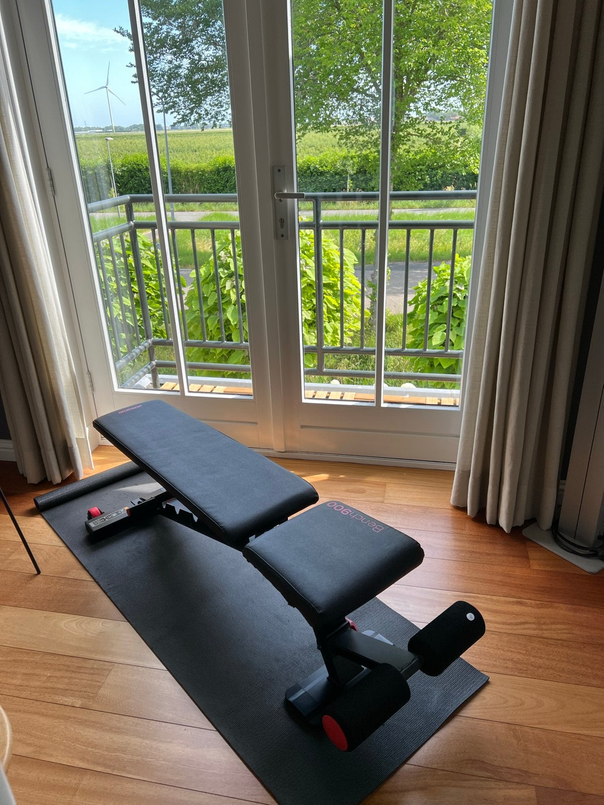 Decathlon Bench 900 fitnessbank - als nieuw, Ophalen, Krachtstation, Zo goed als nieuw, Metaal