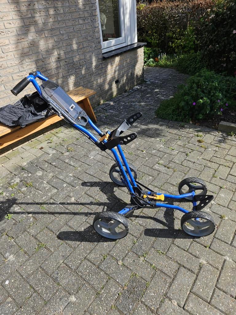 4 !! .. ja vier wielige golftrolley. Sun Mountain. Incl tas., Ophalen, Zo goed als nieuw, Golfkar, Overige merken