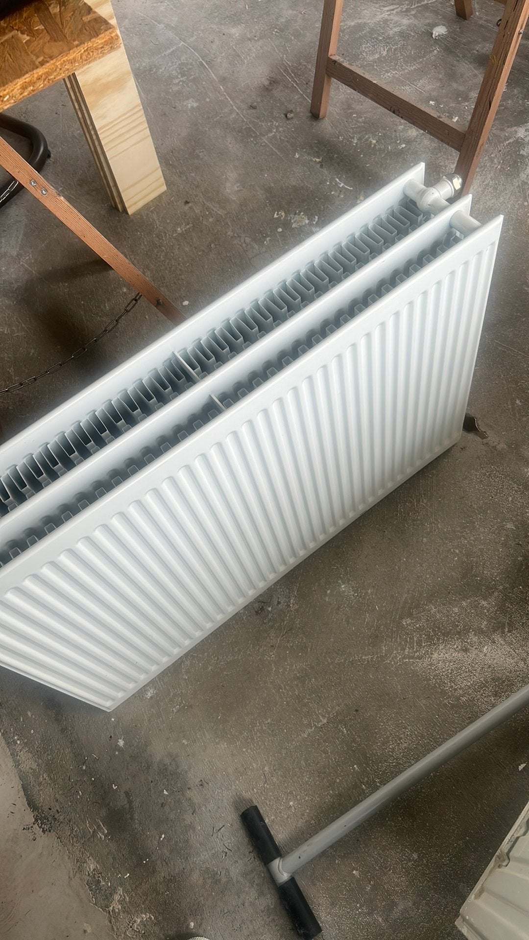 2 stuks Dubbele radiator 60x90cm, Ophalen, 30 tot 80 cm, Radiator, Zo goed als nieuw