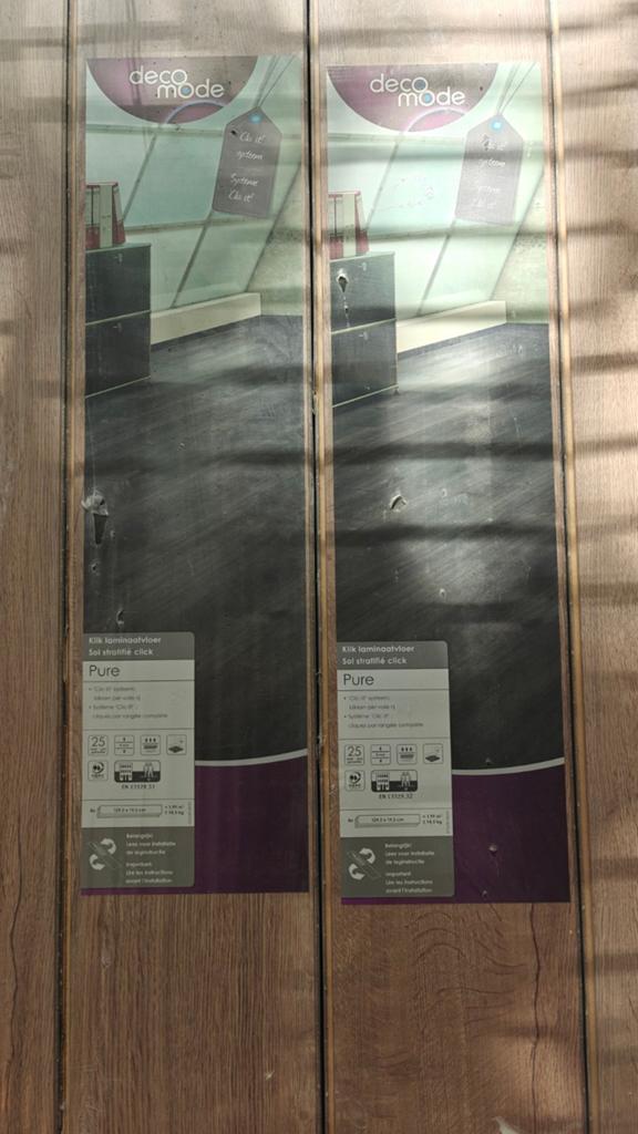 Deco Mode Laminaatvloer - Pure Klik Laminaat, Doe-het-zelf en Verbouw, Ophalen, 50 tot 150 cm, Nieuw, 10 m² of meer