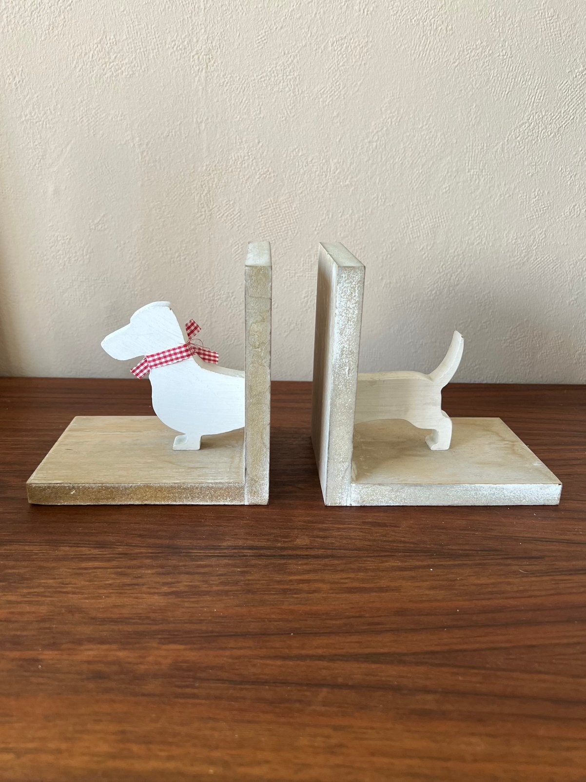 Teckel boekensteunen vintage hond design farmhouse retro, Ophalen of Verzenden, Zo goed als nieuw
