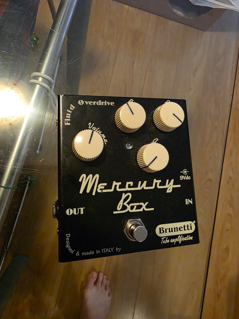 Brunetti Mercury box pedaal, Ophalen of Verzenden, Zo goed als nieuw, Distortion, Overdrive of Fuzz