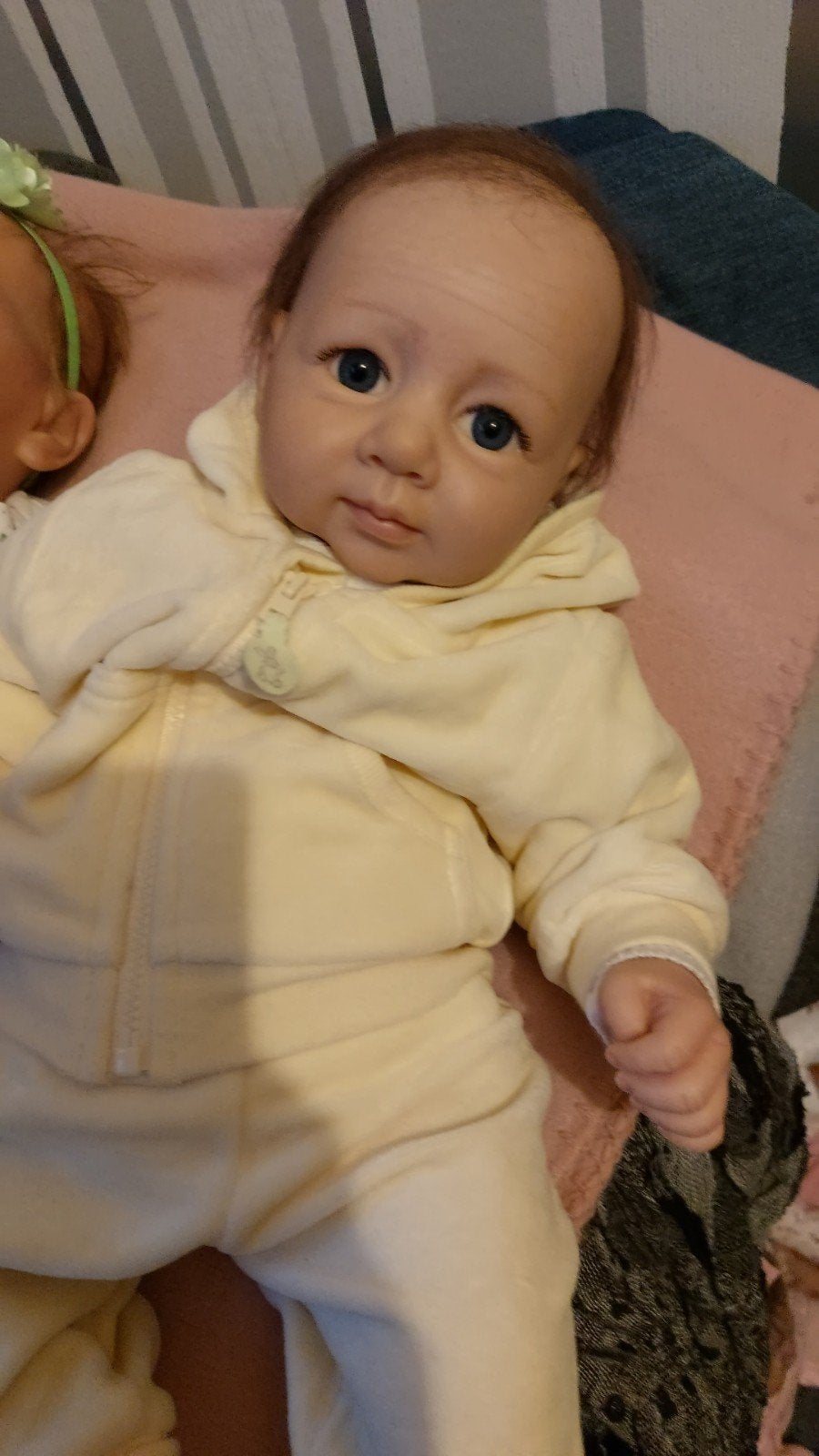 reborn baby jongetje, Verzamelen, Ophalen of Verzenden, Zo goed als nieuw, Babypop, Levensecht of Reborn