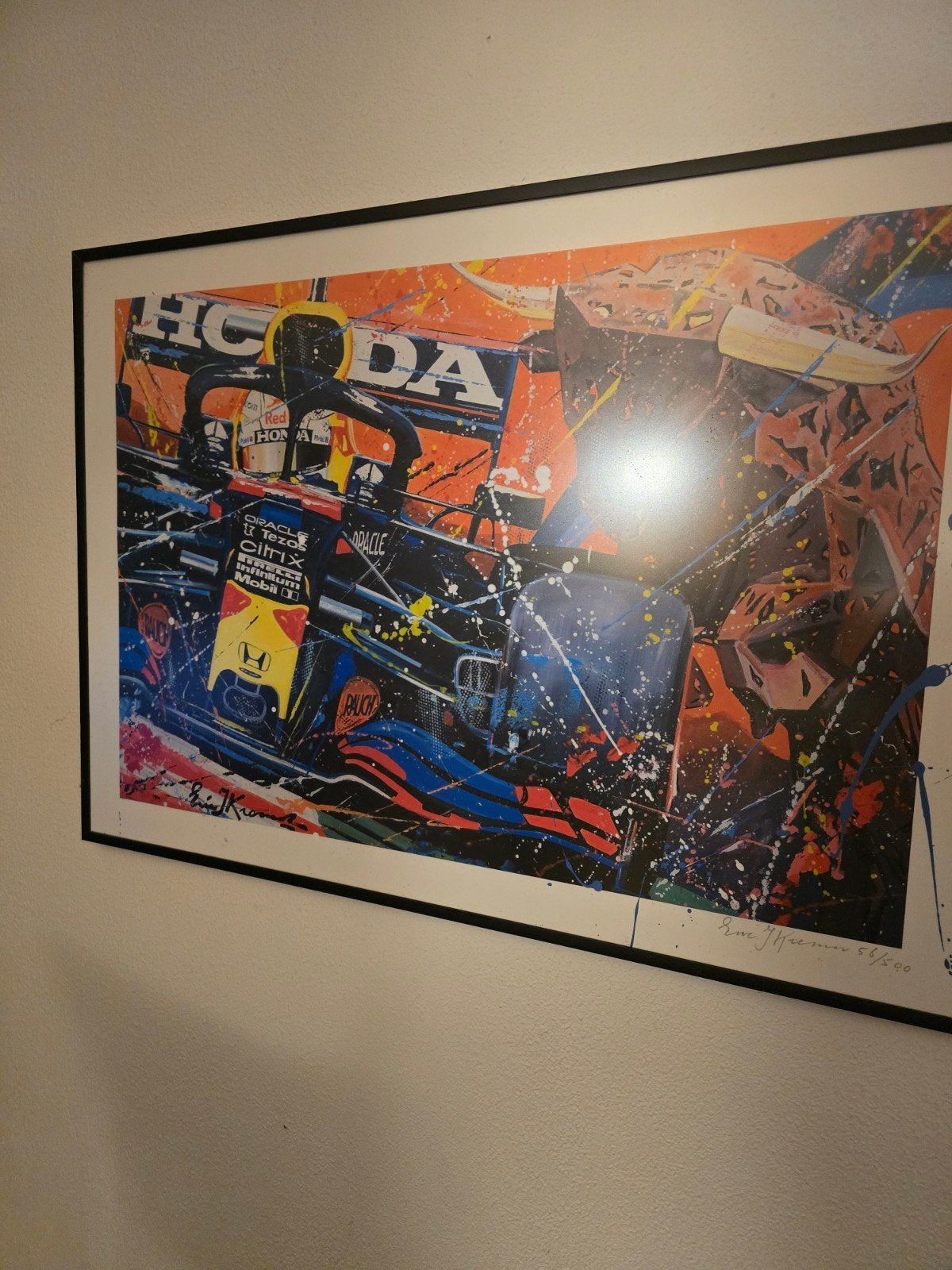 Lithografie Max Verstappen Red Bull Ring 2021 Victories, Gelimiteerde oplage, Ophalen of Verzenden, Sport, Lithografie