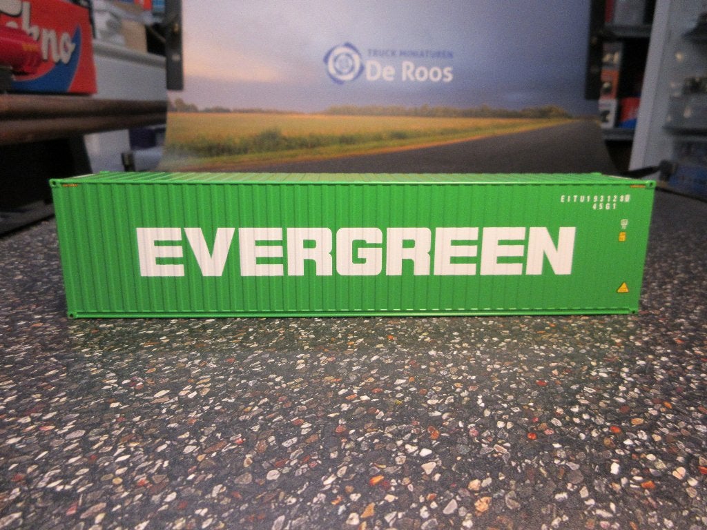 WSI Container 40FT Evergreen, Hobby en Vrije tijd, Modelauto's | 1:50, Ophalen of Verzenden, Zo goed als nieuw, Bus of Vrachtwagen
