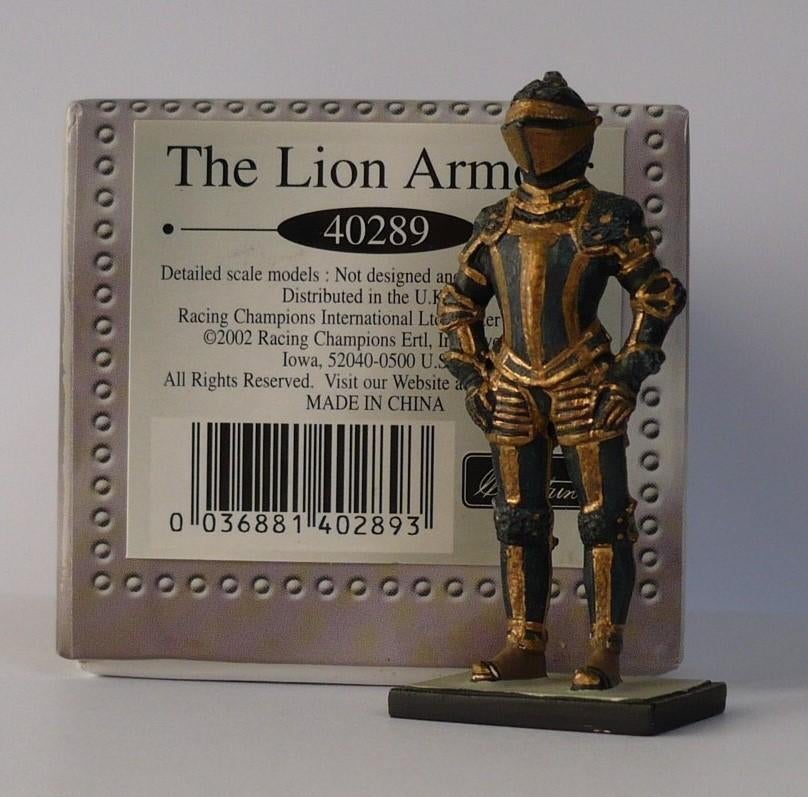 tinnen soldaatje uit 2002 ‘The Lion Armour’, Verzamelen, Ophalen of Verzenden, Zo goed als nieuw