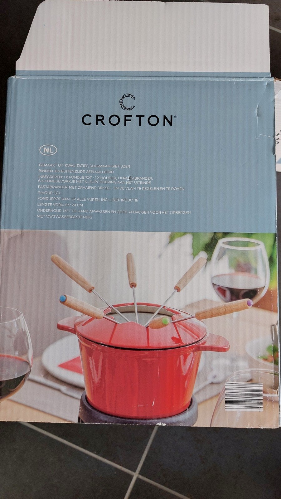 gietijzeren fondue set, Ophalen, Nieuw, Brander, Fondueset