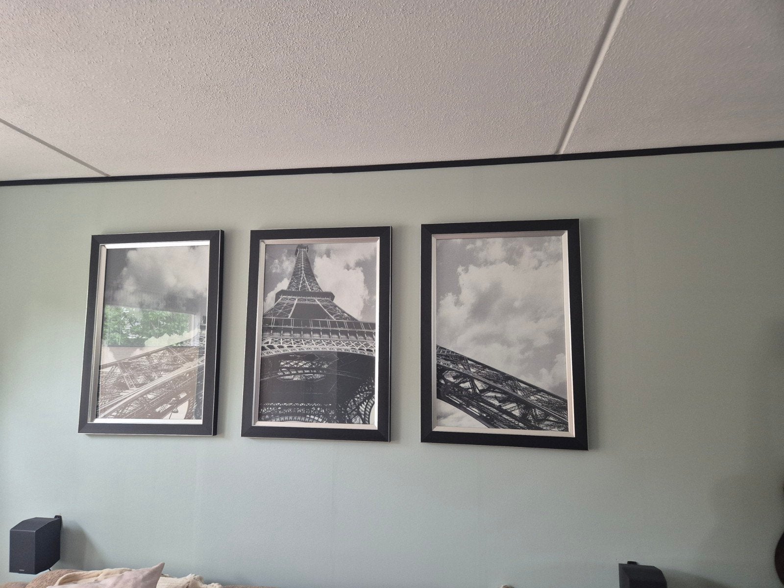Set van 3, Eiffeltoren posters - 90x64 cm, Ophalen, Zo goed als nieuw, Foto of Poster, 75 – 100
