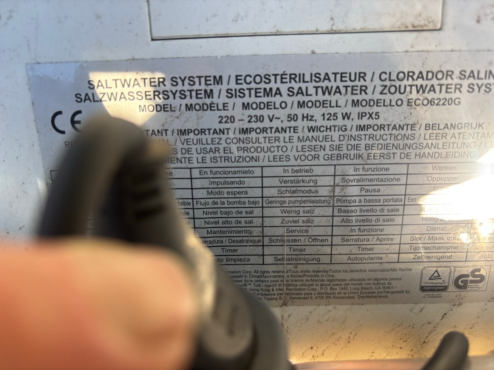 Intex Zandfilterpomp SF70220RC-2 met Zoutwatersysteem, Ophalen of Verzenden, Gebruikt, Overige typen