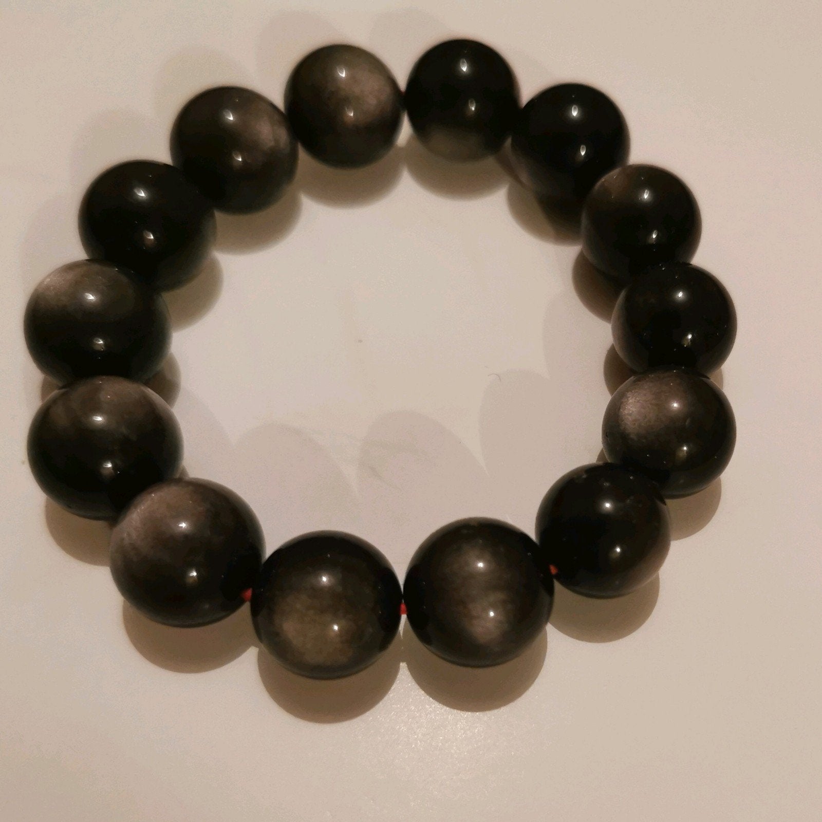 Buddha Shakra moonstone feng shui zilverobsidiaan armbanden, Sieraden, Tassen en Uiterlijk, Armbanden, Zwart, Ophalen of Verzenden